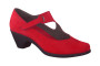 MADELYN - CUIR - 5 CM - ROUGE
